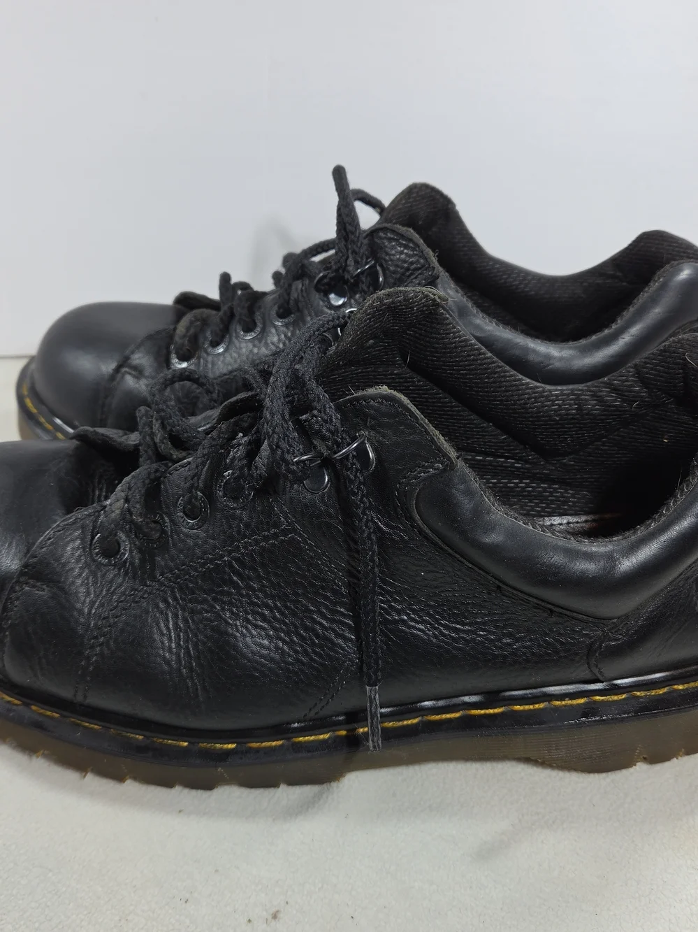 Vintage Dr. Martens Black Leather Lace-Up Oxford Shoes